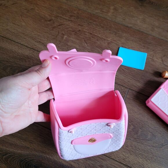 Disney Princess Style Trendy Traveler Backpack Clutch Lipstick Credit Card Pink - Picture 3 of 15